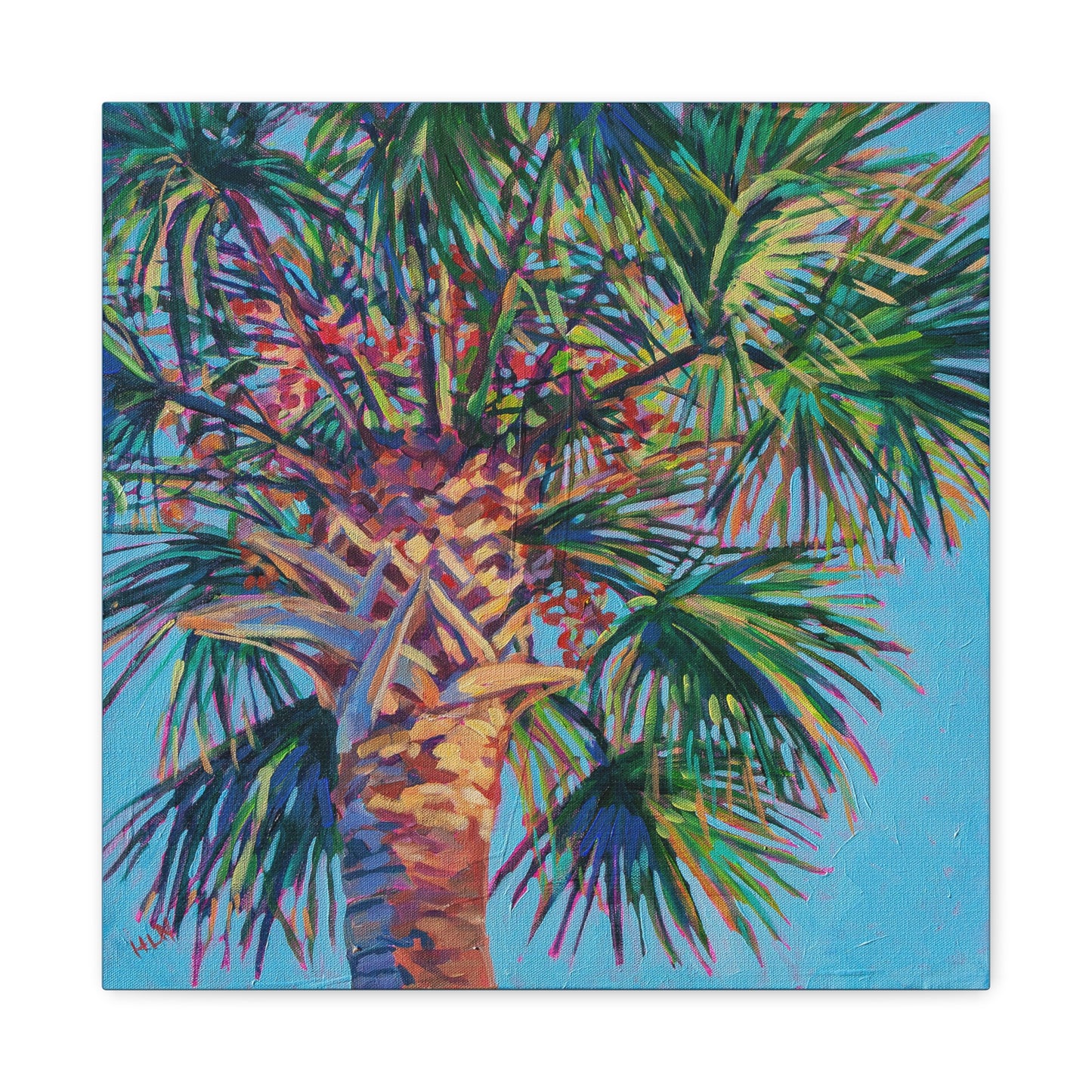 Palm detail #4 —Matte Canvas, Stretched, 1.25"