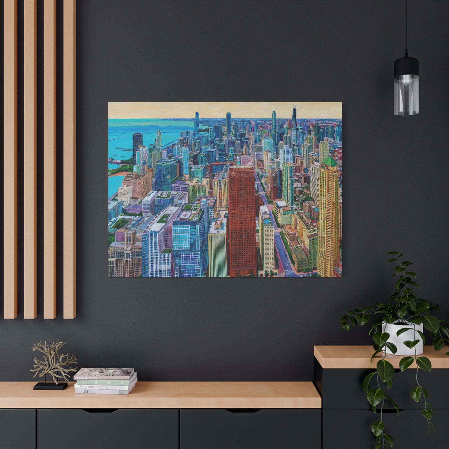 Chicago Skyline—Matte Canvas, Stretched, 1.25"