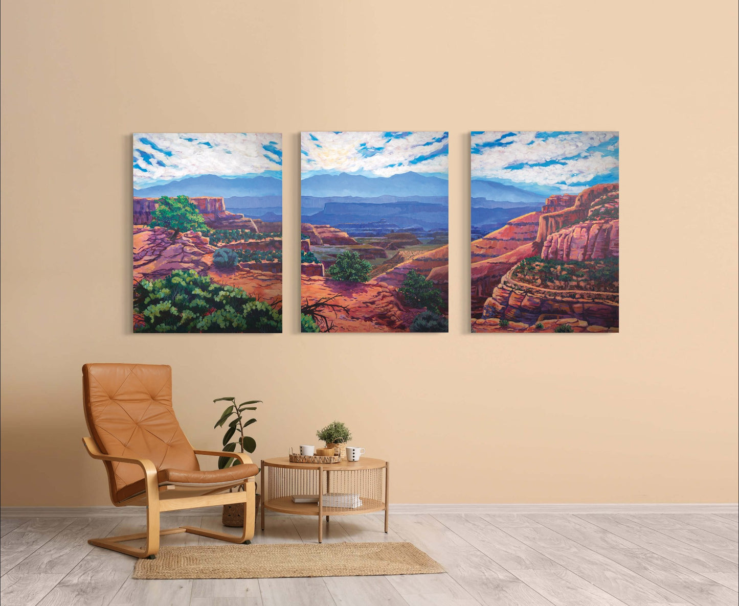 Canyonlands Triptych 3 panel original painting