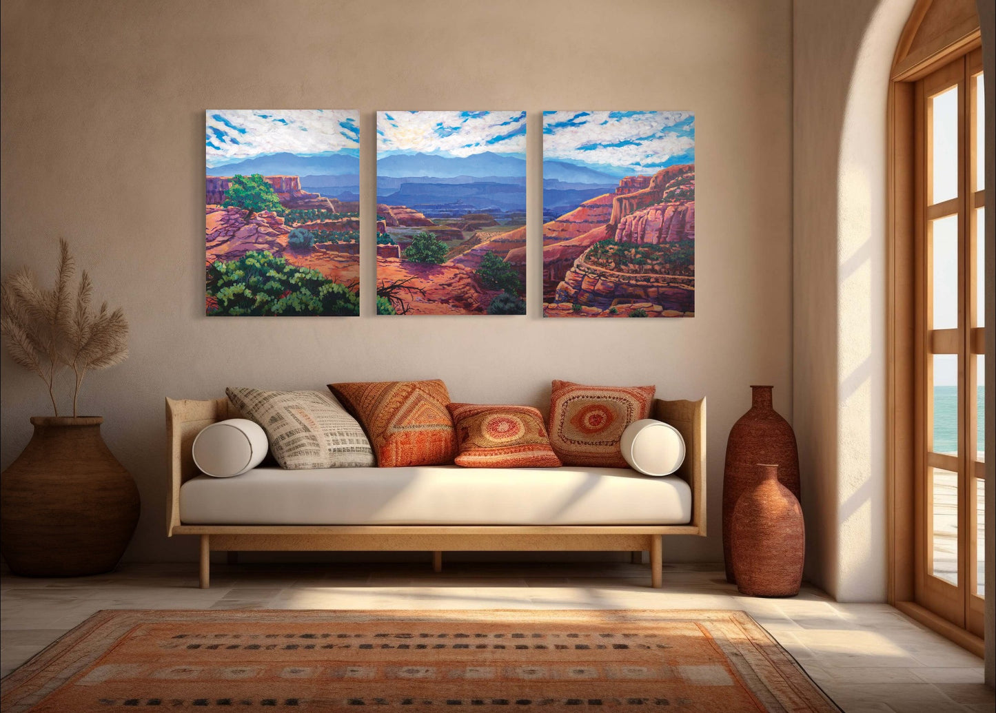 Canyonlands Triptych 3 panel original painting