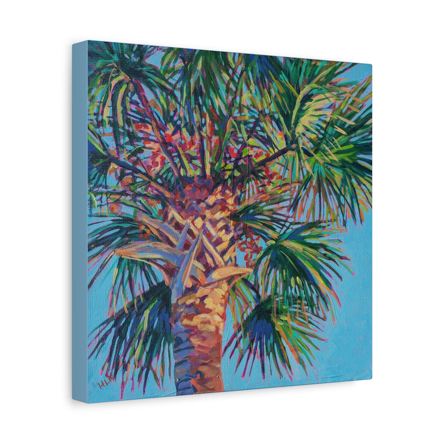 Palm detail #4 —Matte Canvas, Stretched, 1.25"