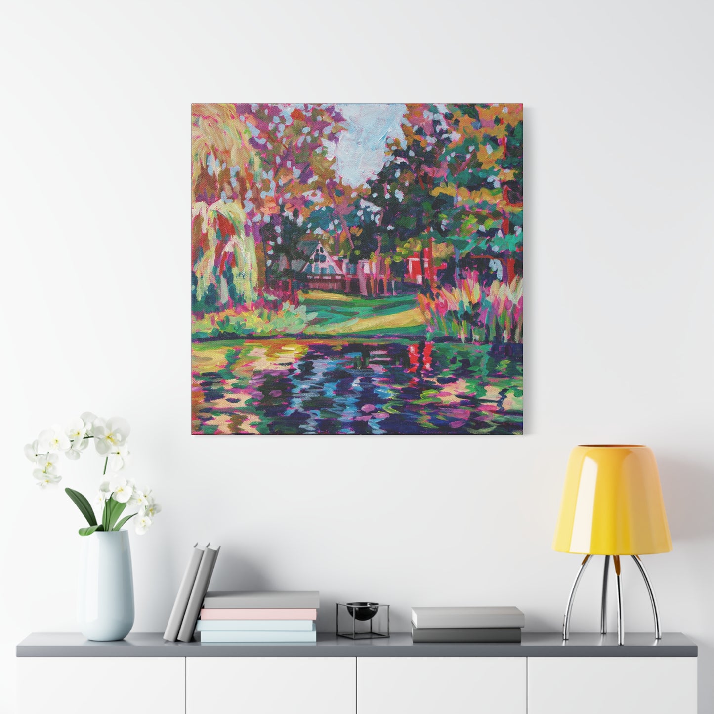 Cabin by the Lake—Matte Canvas, Stretched, 1.25"