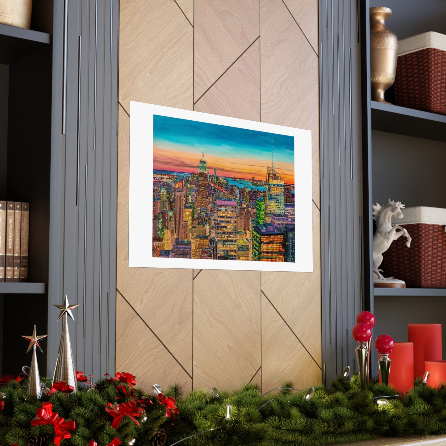 Empire at Dusk-NYC —Matte Horizontal Fine Art Poster Reproductions