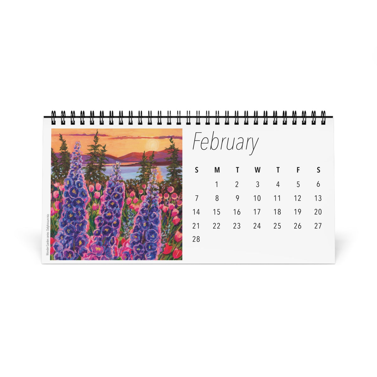 Fabulous Florals 2027 Desktop Calendar