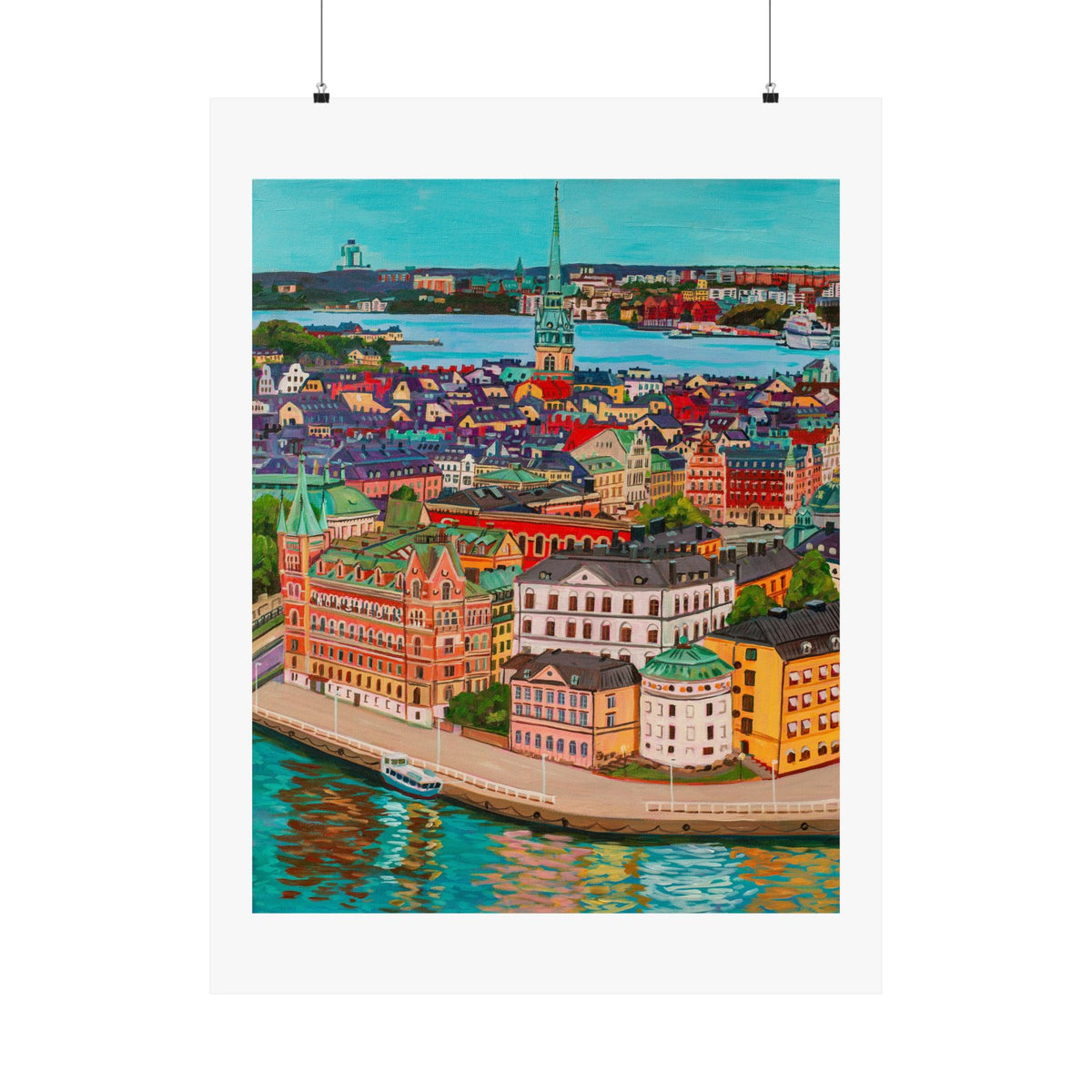 Postcards from Europe: Stockholm— Fine Art Poster Reproduction