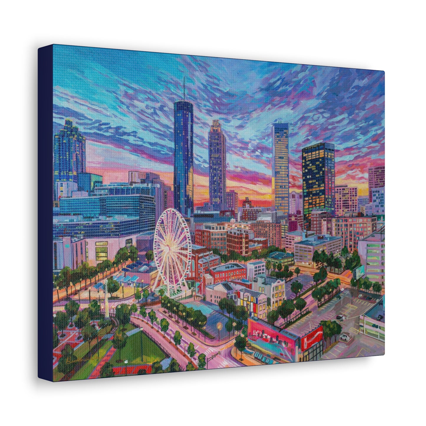 Atlanta Sunset— Gallery Wrapped Canvas Reproduction