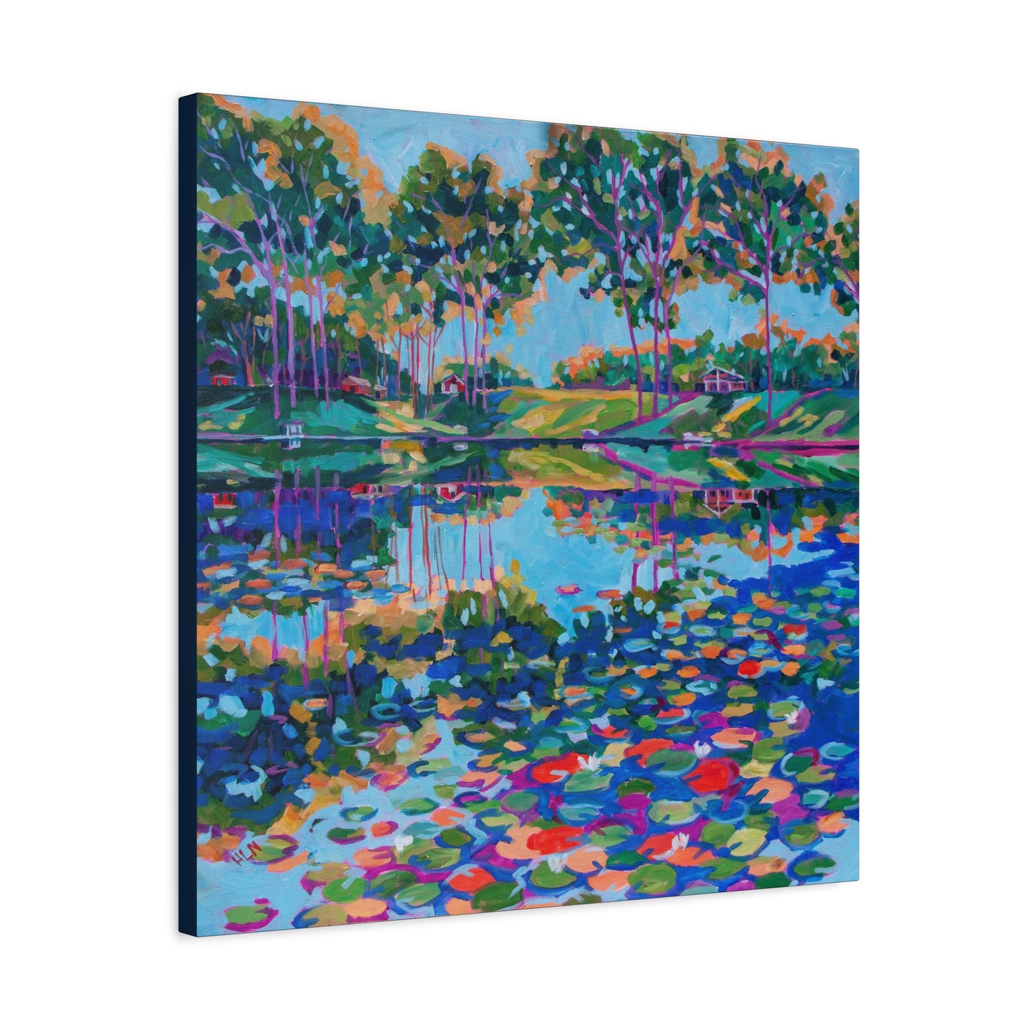 Lily Pads on the lake—Matte Canvas, Stretched, 1.25"