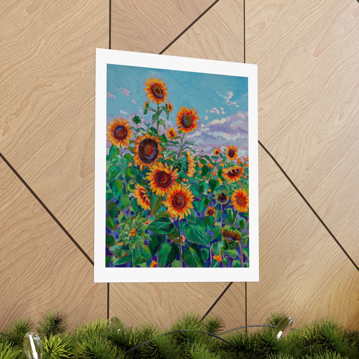 Sunflower field 5 — Fine Art Poster Reproduction