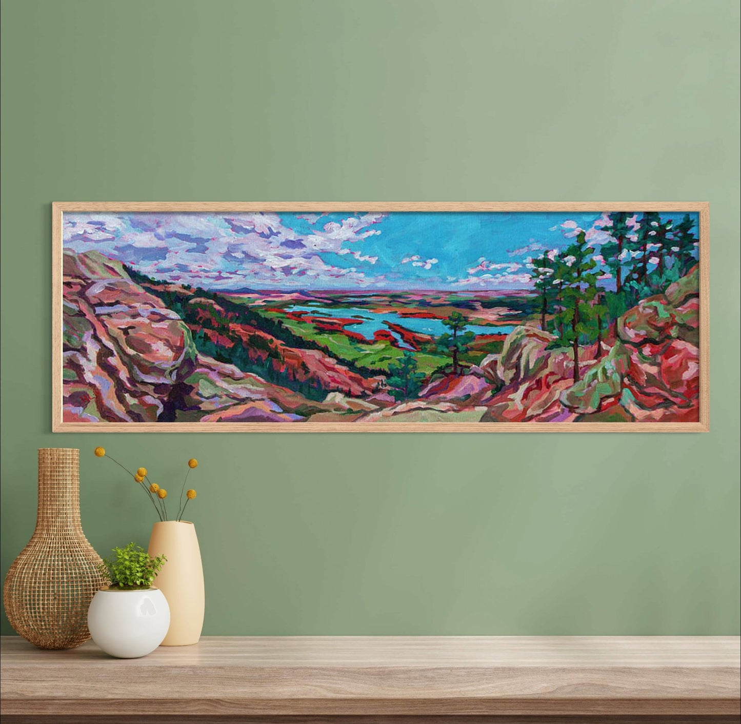 Arthur's Rock Horsetooth Colorado original painting