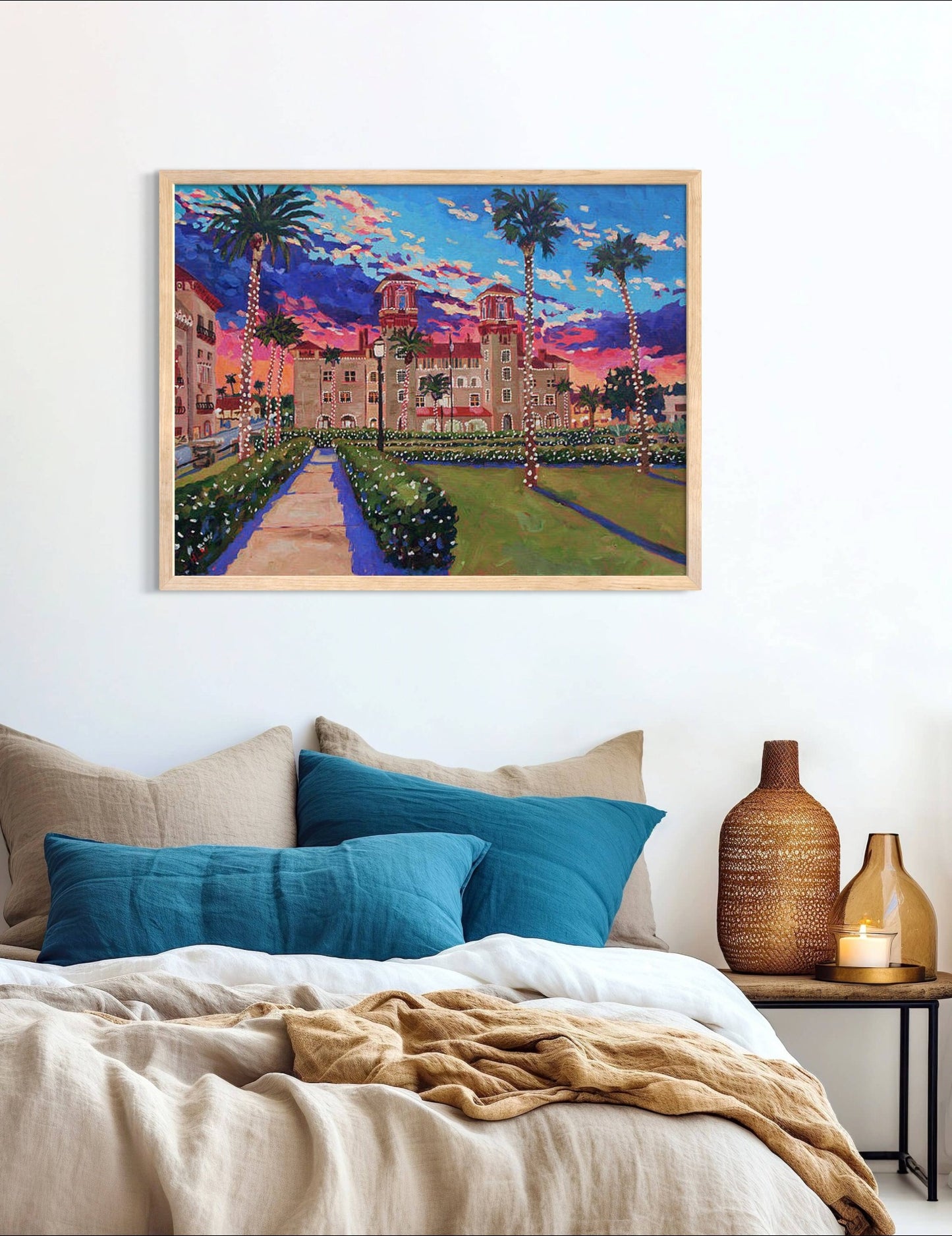 Hotel Alcazar at Dusk St Augustine original painting