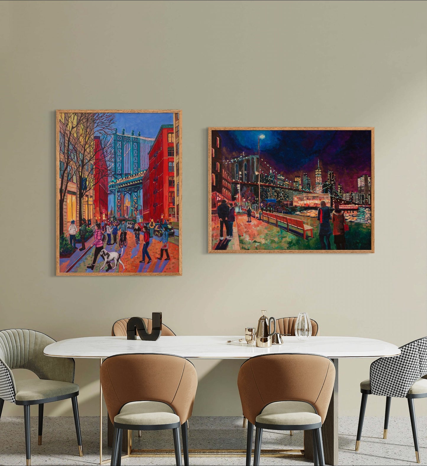 From DUMBO to Manhattan with Love original painting