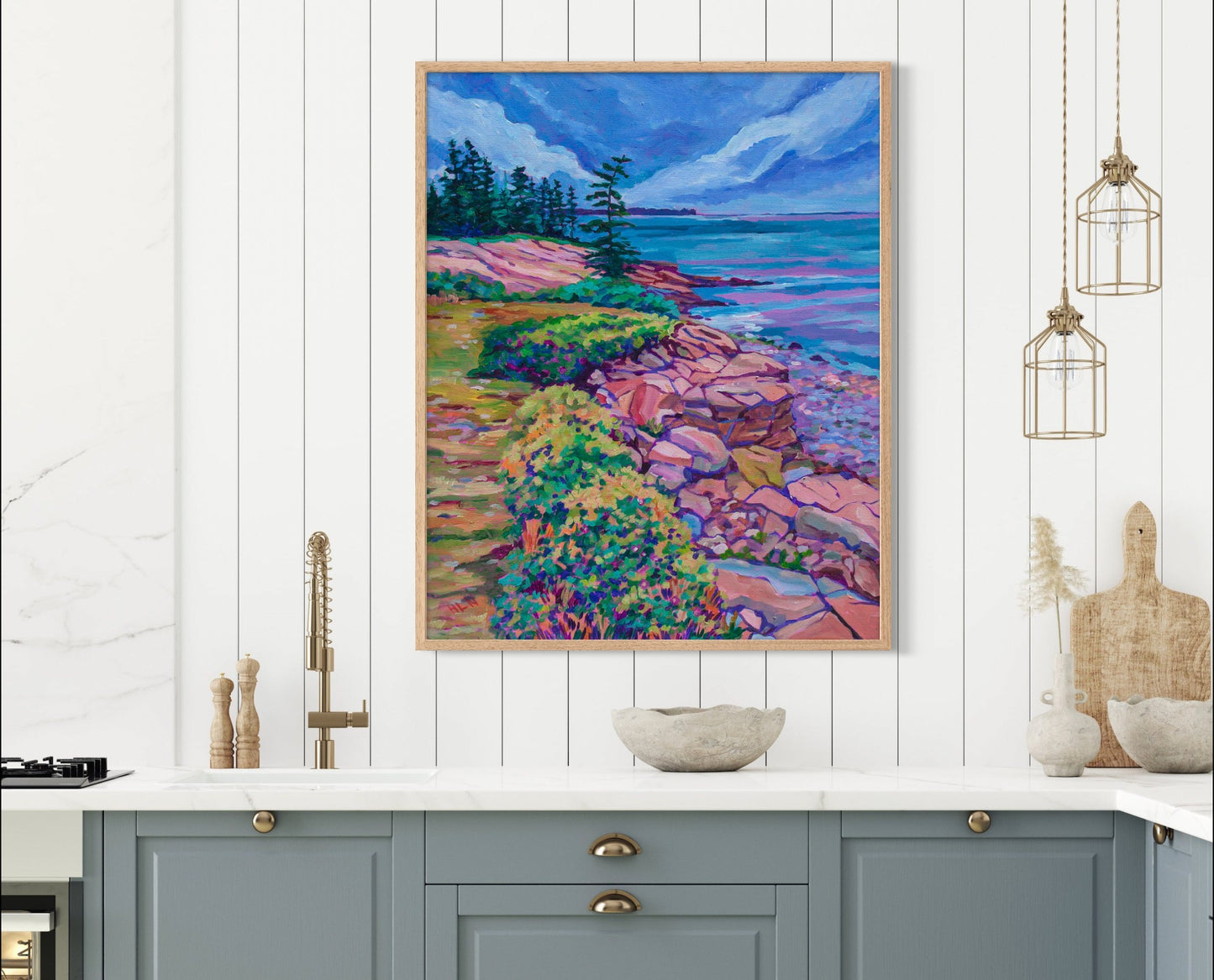 Schoodic Peninsula Acadia Maine original painting