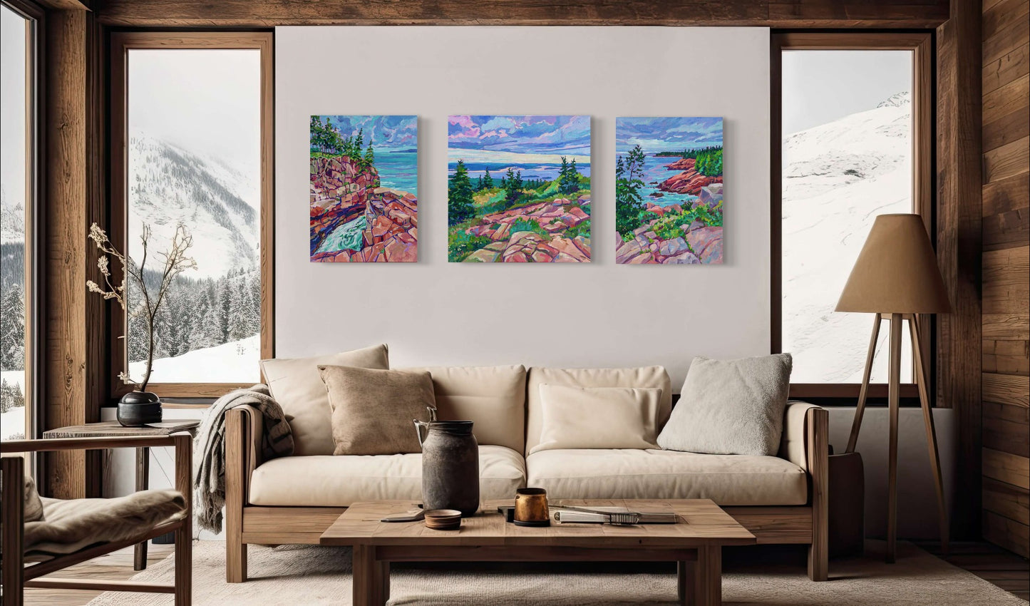 Above Bar Harbor- Maine original painting