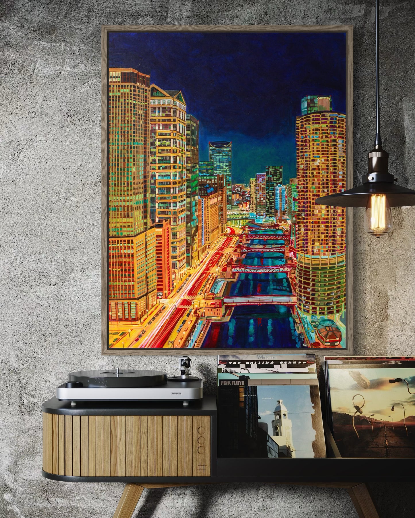 Nightfall in the Loop-Chicago