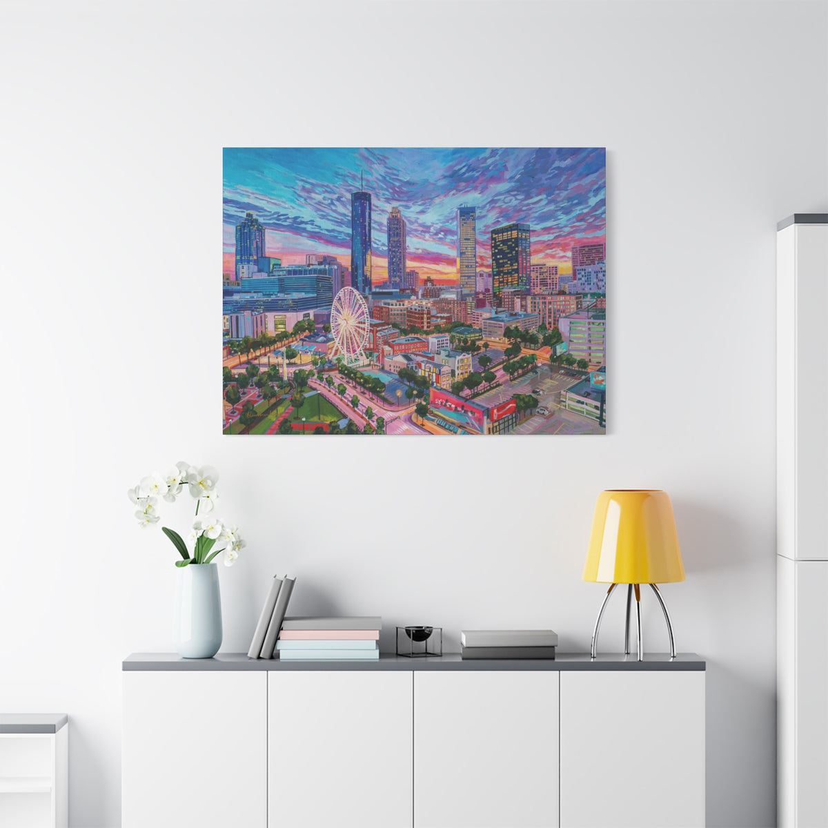 Atlanta Sunset— Gallery Wrapped Canvas Reproduction