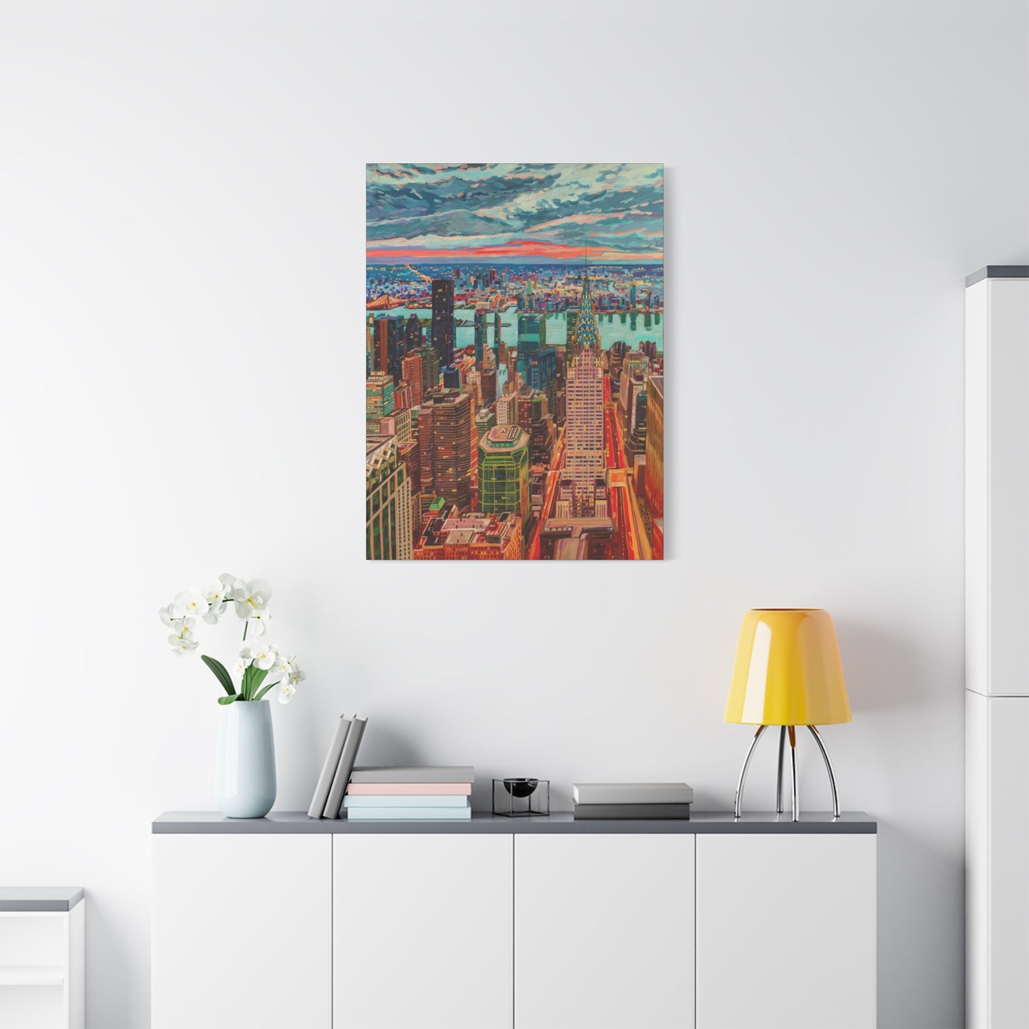 Manhattan Awakening -NYC—Matte Canvas, Stretched, 1.25"