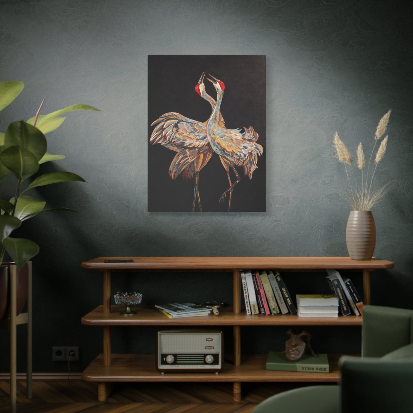 Dance of the Cranes  —Matte Canvas, Stretched, 1.25"