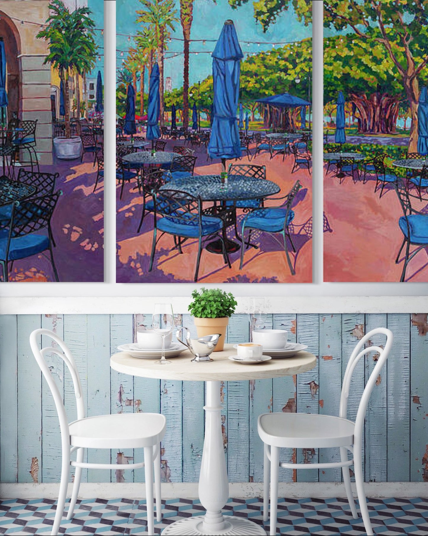 Parkside Cafe Triptych