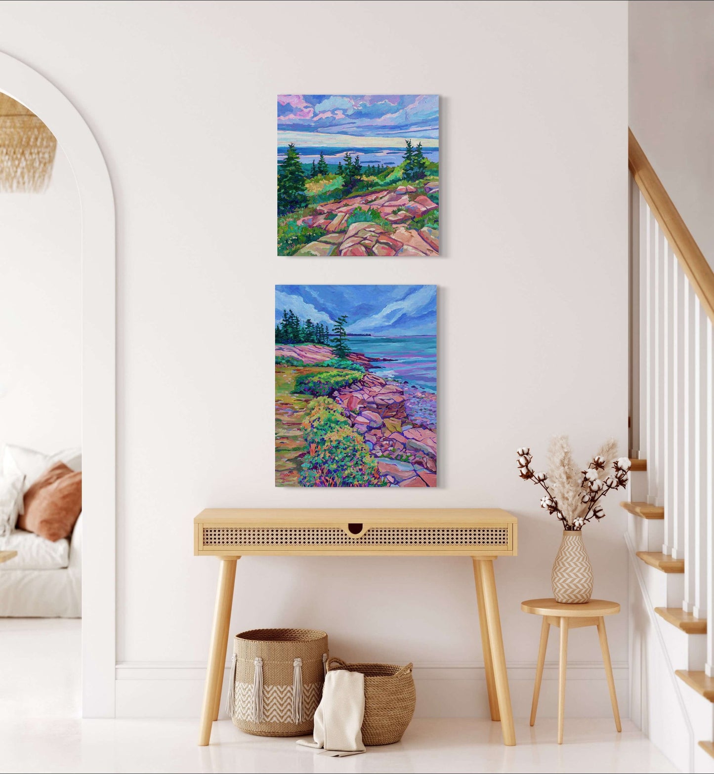 Above Bar Harbor- Maine original painting