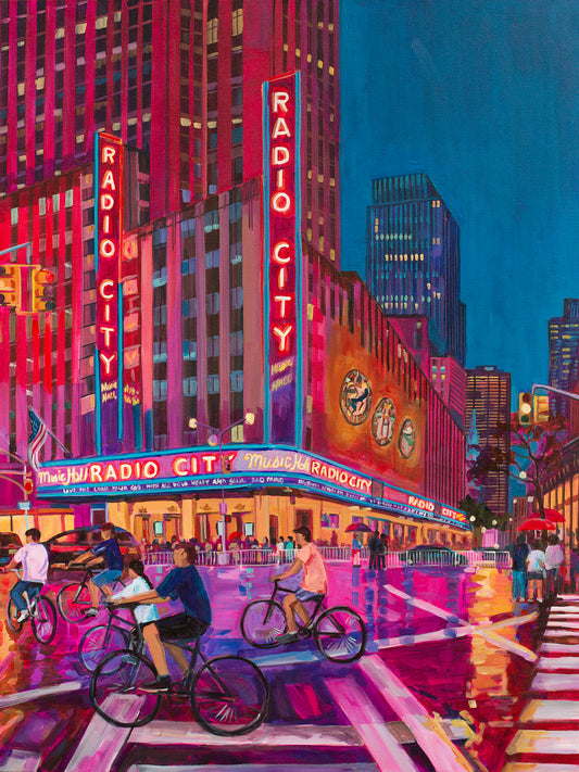 Radio City Reflections -NYC—Matte Canvas, Stretched, 1.25"