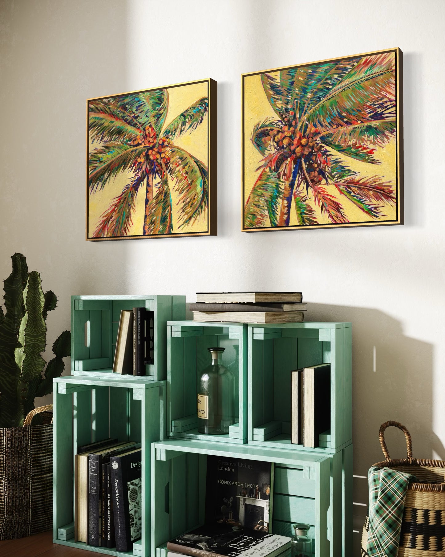 Palm detail #17 (Coconut tree) original painting