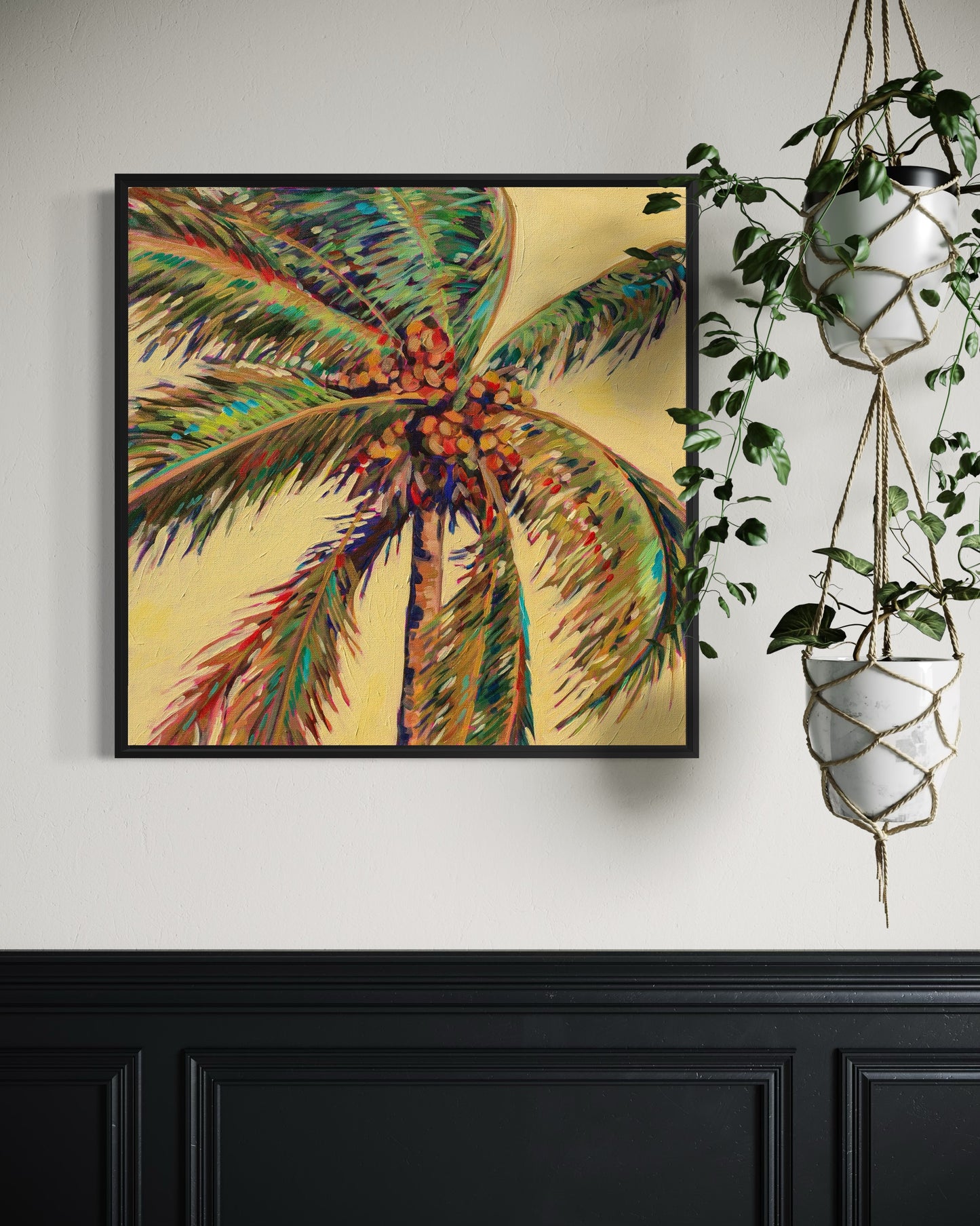 Palm detail #17 (Coconut tree) original painting