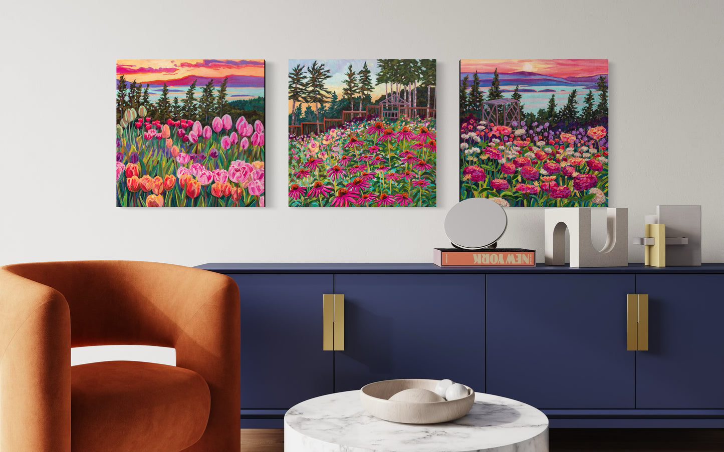 Wonder garden series- Zinnias in the Mountain Light