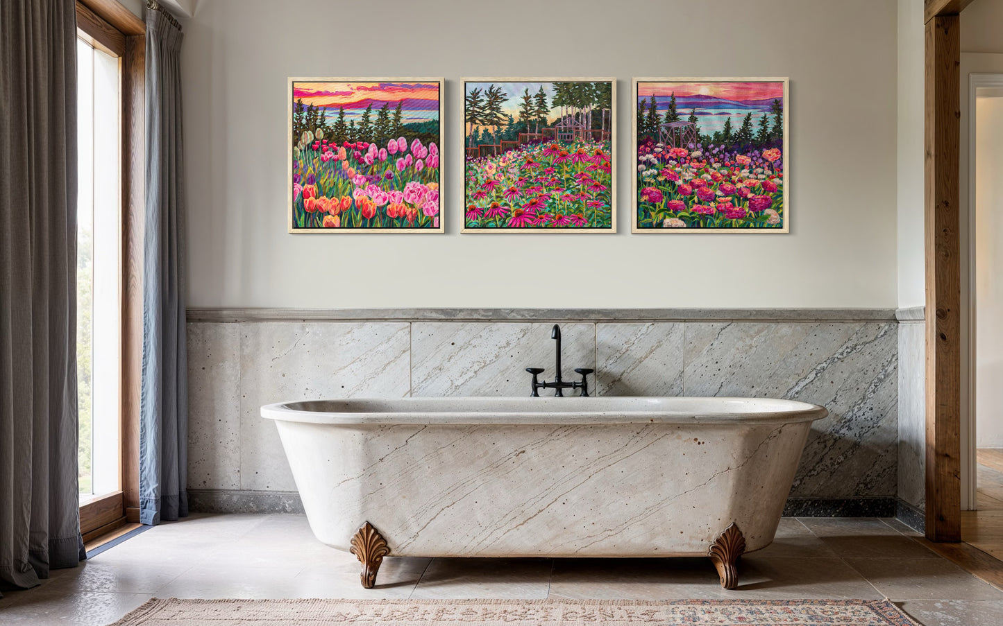 Wonder garden series- Zinnias in the Mountain Light