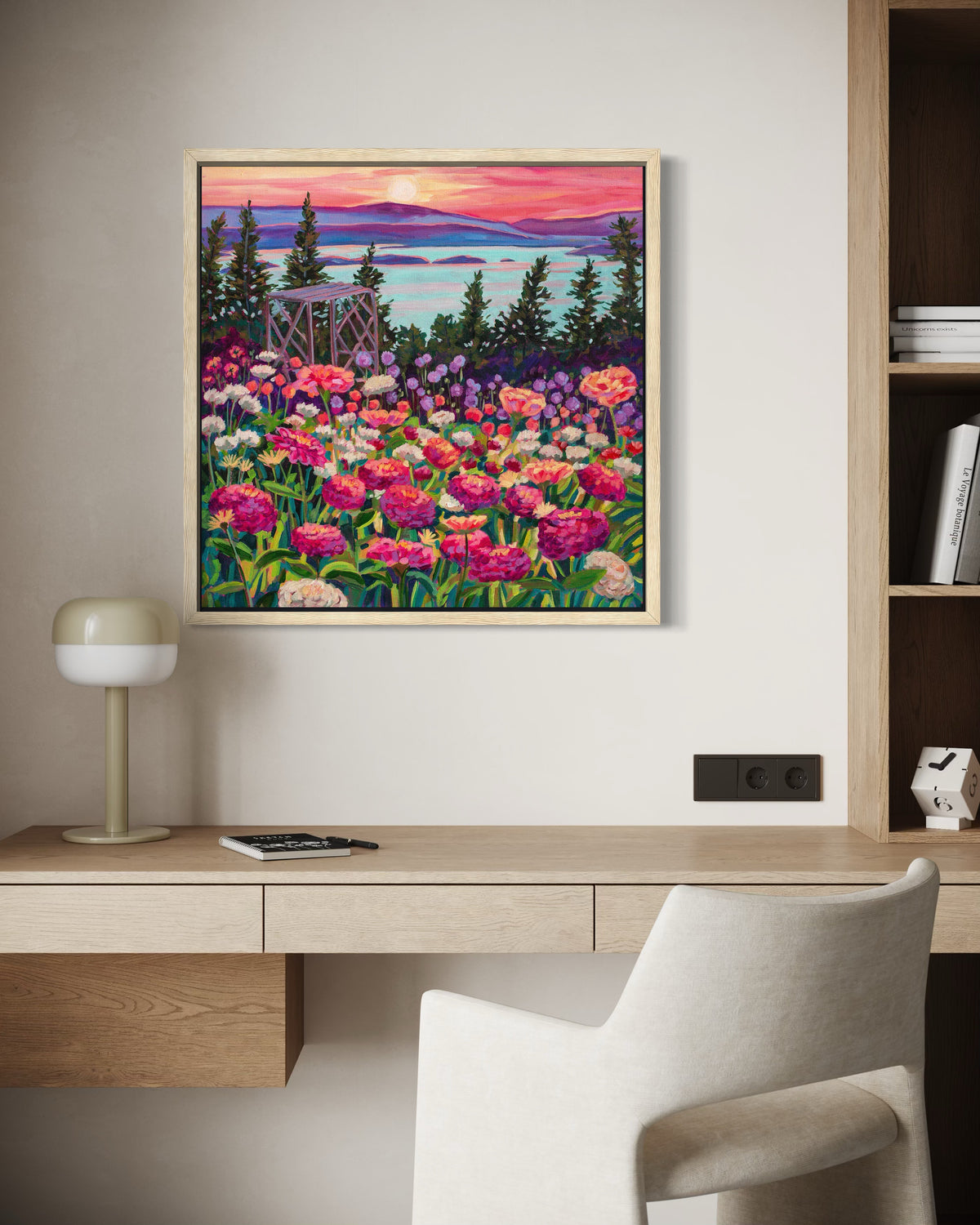Wonder garden series- Zinnias in the Mountain Light