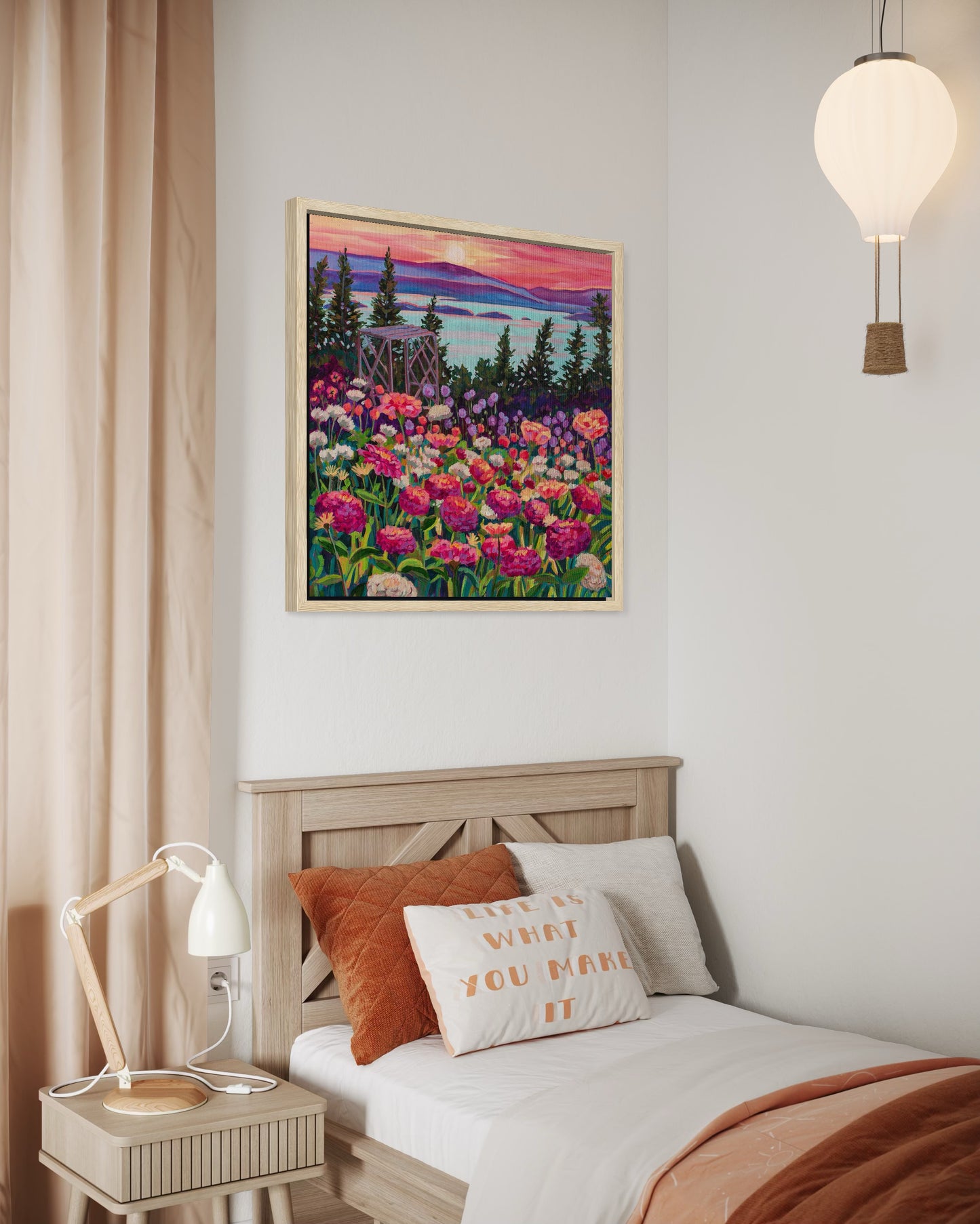 Wonder garden series- Zinnias in the Mountain Light