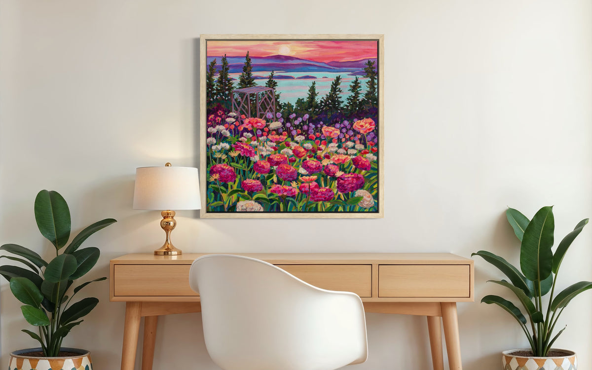 Wonder garden series- Zinnias in the Mountain Light