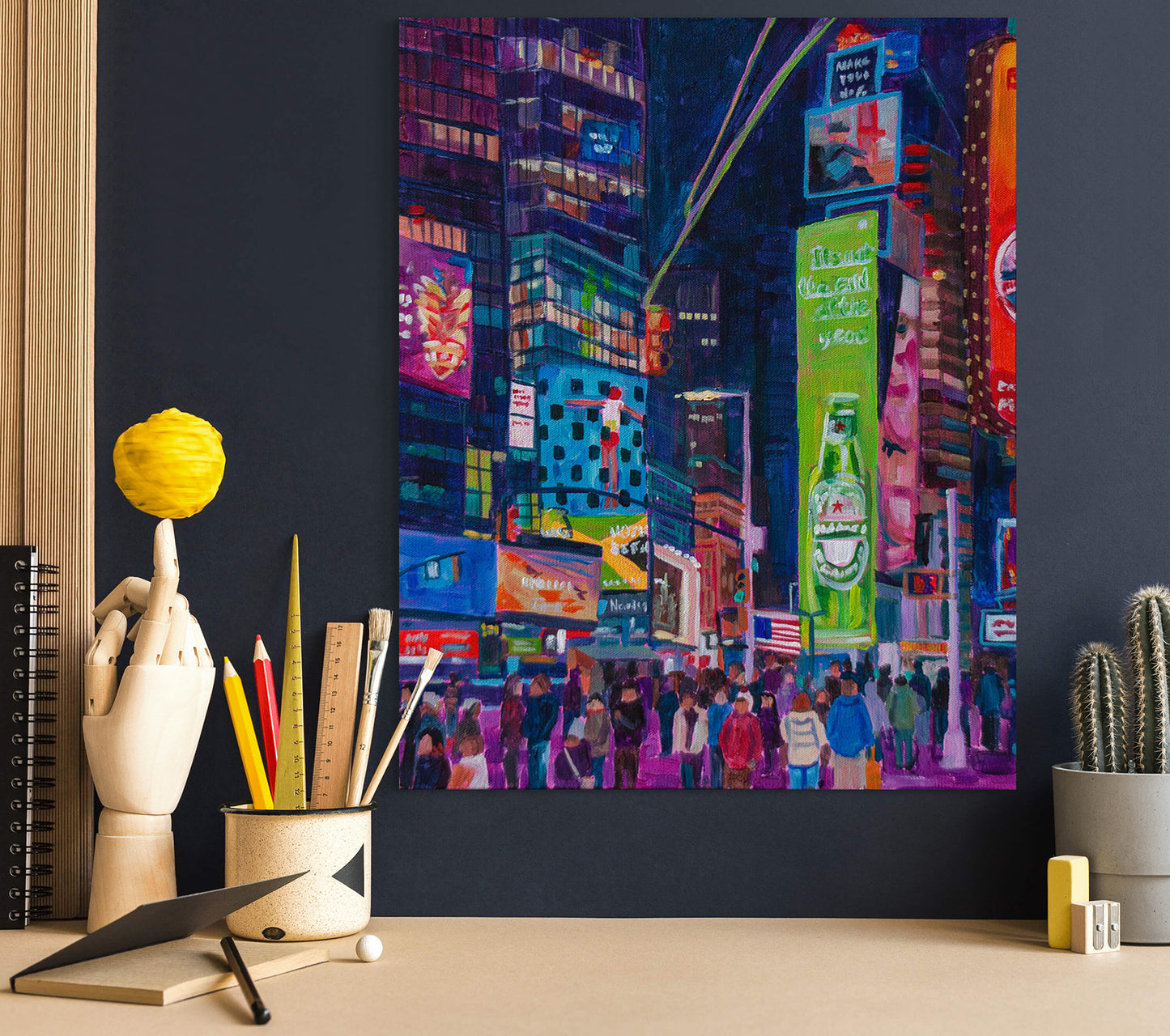 Sensory Overload- Times Square NYC original painting