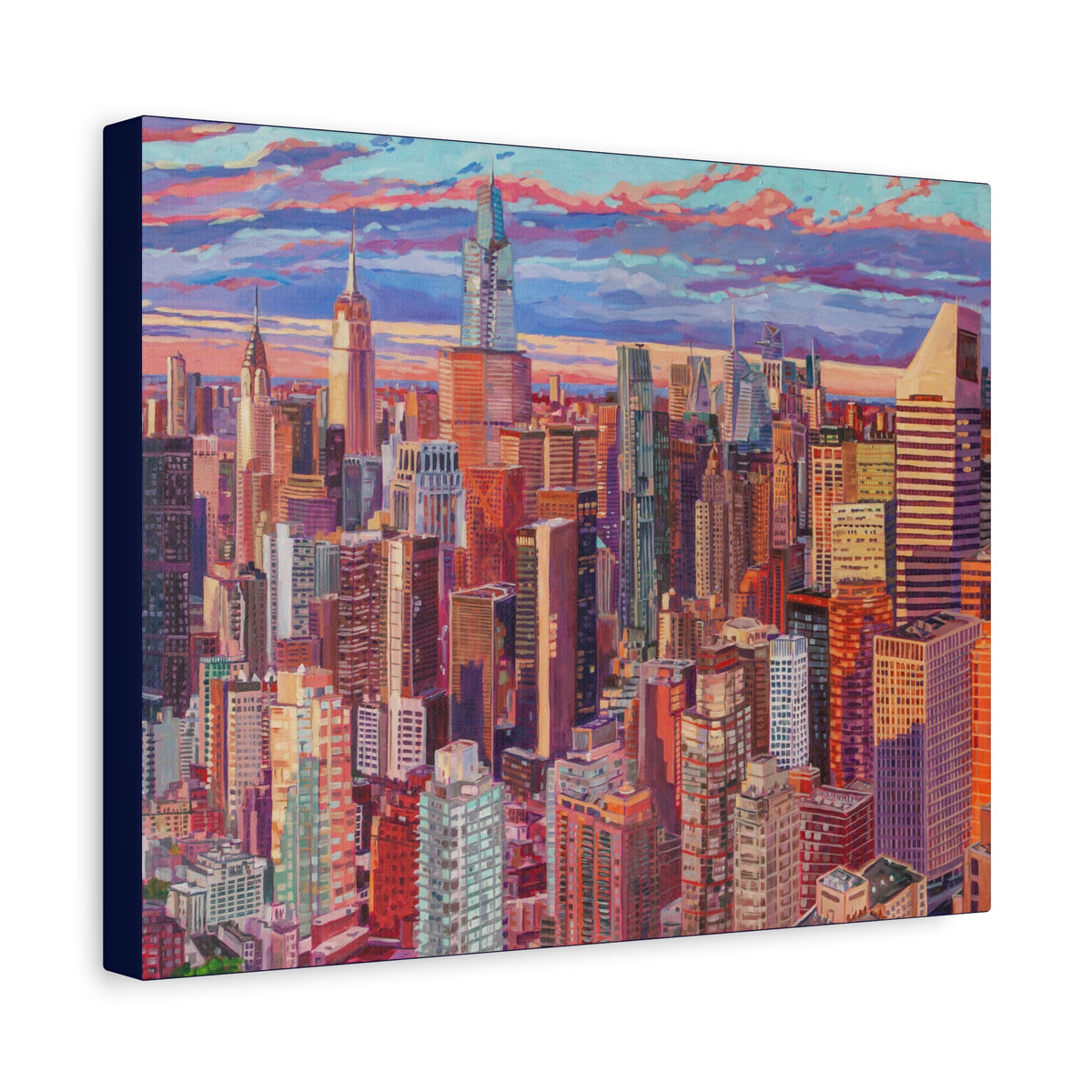 Midtown Manhattan Sunrise-right panel—Matte Canvas, Stretched, 1.25"