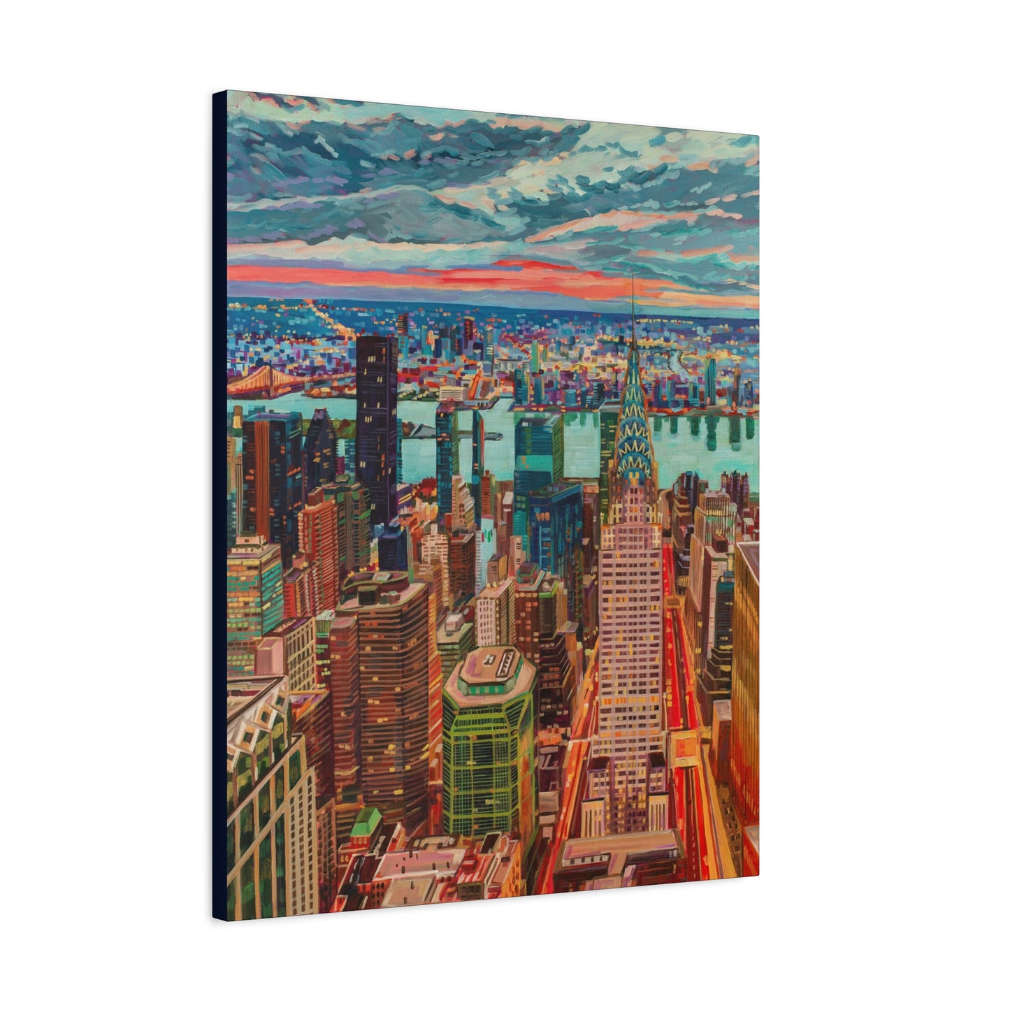 Manhattan Awakening -NYC—Matte Canvas, Stretched, 1.25"