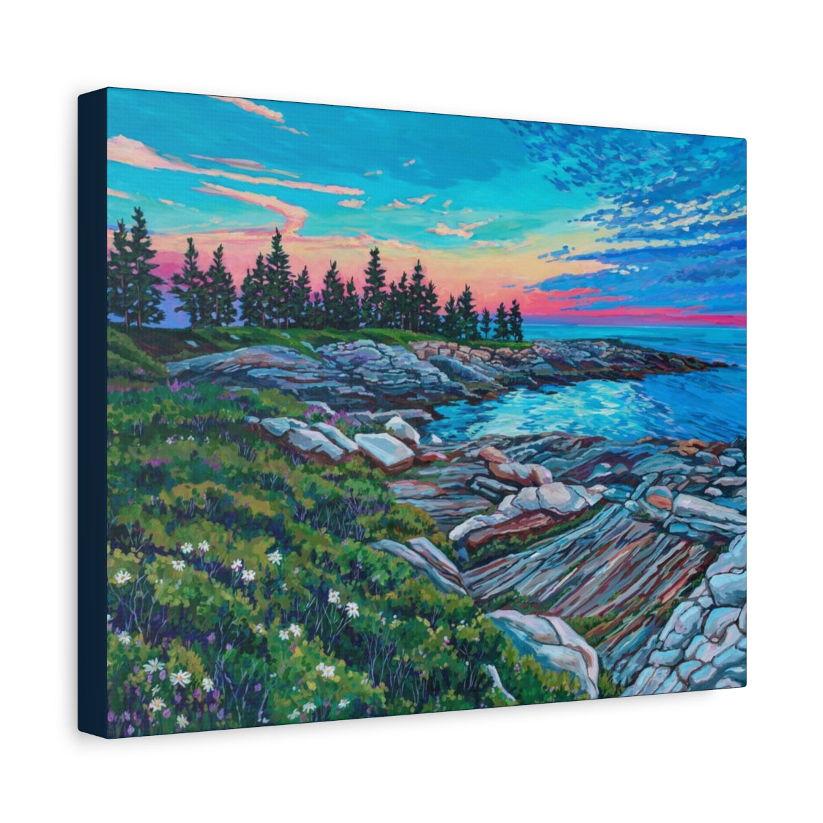 Pemaquid Point Sunset Maine—Matte Canvas, Stretched, 1.25"