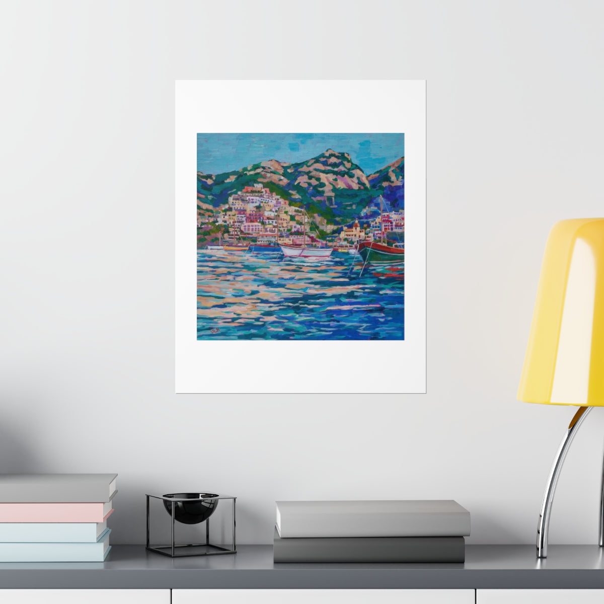 * On the Water, Positano, Italy- Premium Matte Vertical Poster