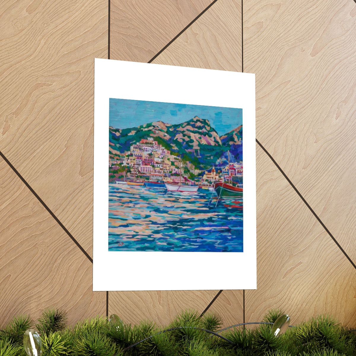 * On the Water, Positano, Italy- Premium Matte Vertical Poster