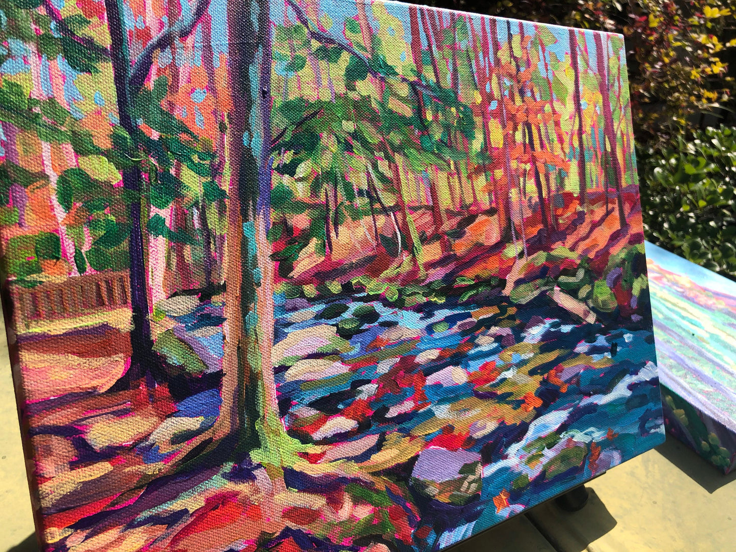 alternate view of painting of smoky mountain national park